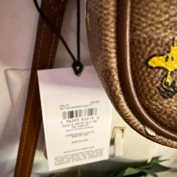NWT Coach X Peanuts Hailey Flap Bag In Signature Canvas With Snoopy Print - Picture 10 of 10